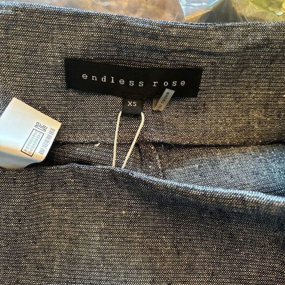 Endless Rose Women's XS Blue Sequin Skort Party Cocktail Skimmer - Picture 5 of 9